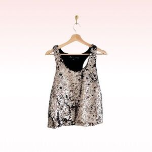 GUESS Sequin Sleeveless Top (Sz S)